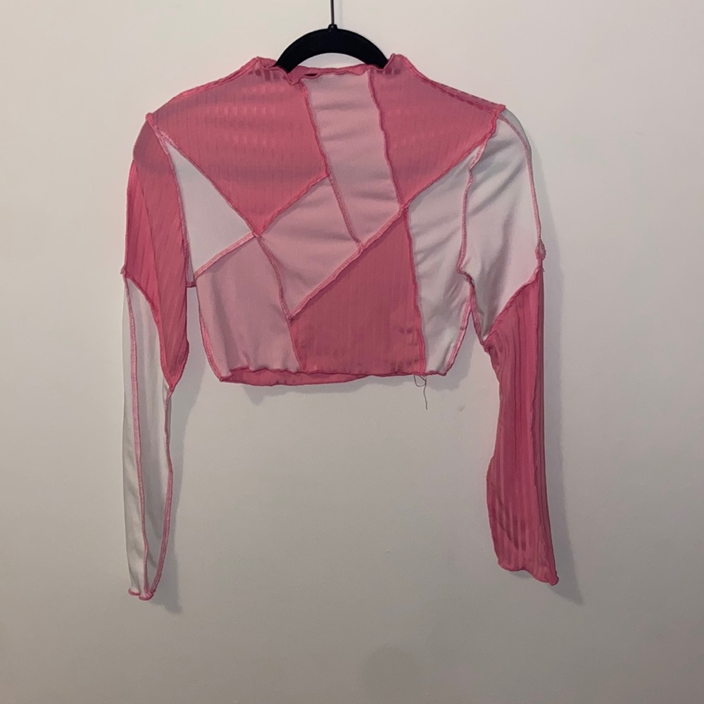 Shein pink long sleeve top
